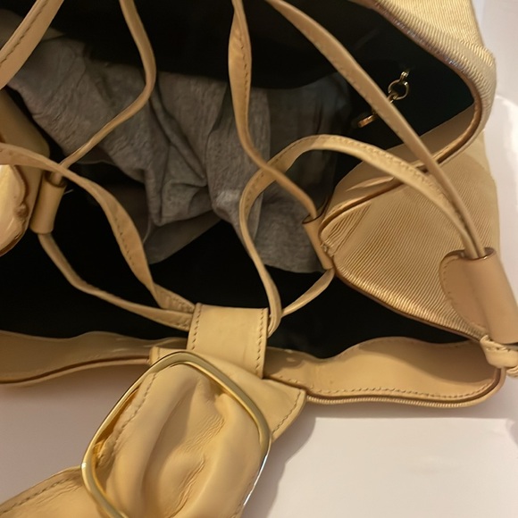 Salvatore Ferragamo Authentic Canvas/Leather Backpack Bag - Picture 4 of 8